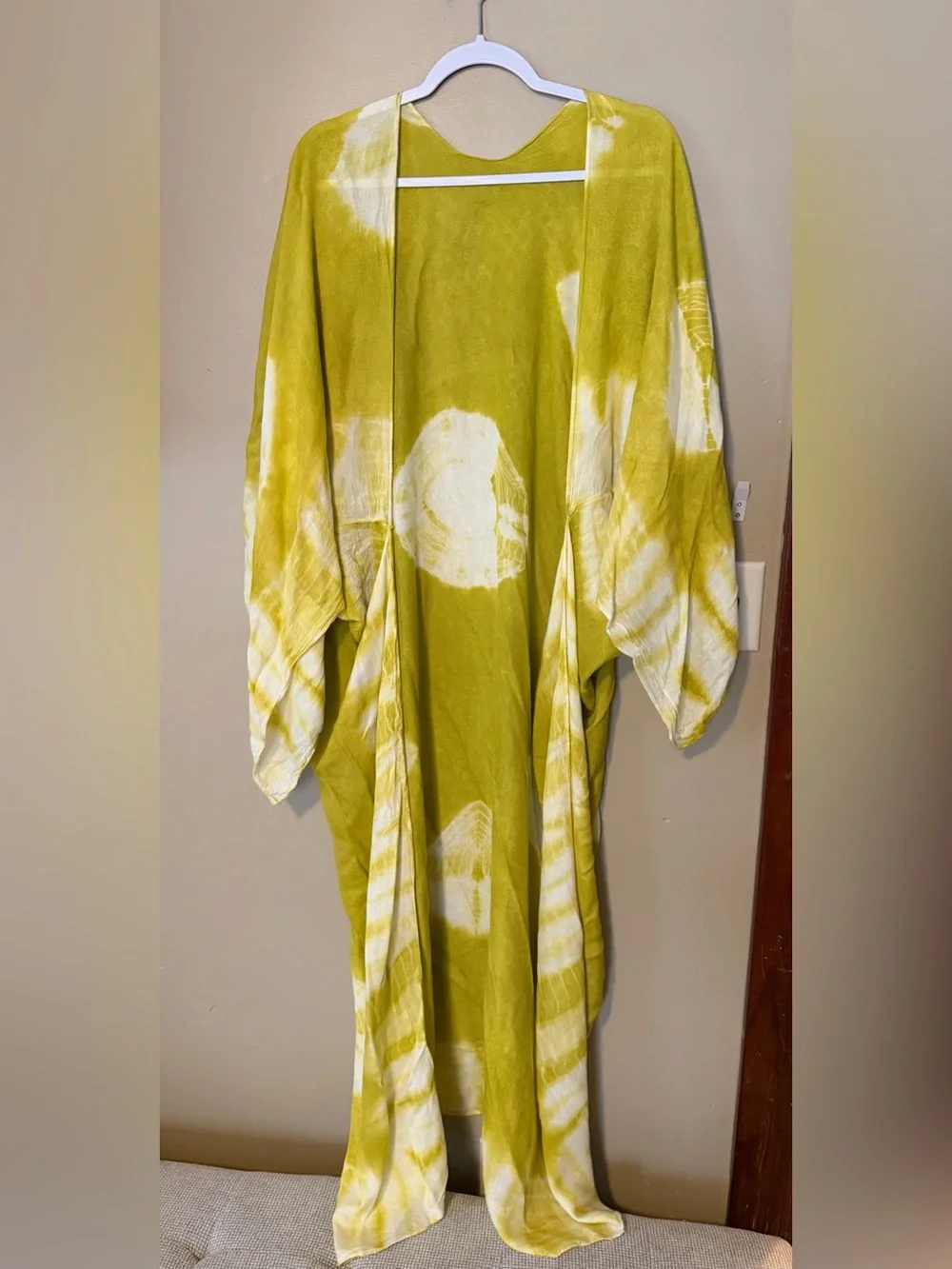 Free People Spellbound Tie-Dye Long Kimono Cover-Up